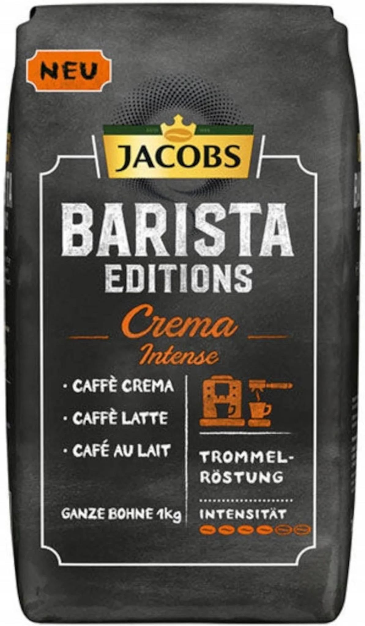 Kawa Jacobs Ziarnista Barista Crema Intense 1kg Ceny I Opinie Ceneo Pl