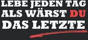 Lebe Jeden Tag Als W Rst Du Das Letzte Jahresplaner Und Kalender F R