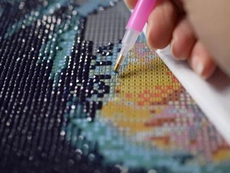 Haft Diamentowy Mozaika Odbicie Lustrzane Pies - zdjęcie 2