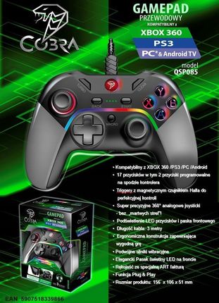 Cobra QSP085BK Czarny - zdjęcie 5