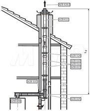 Zdjęcie Junkers AzB 611 przewód spalinowy L=1 m (7719001526) - Miłosław