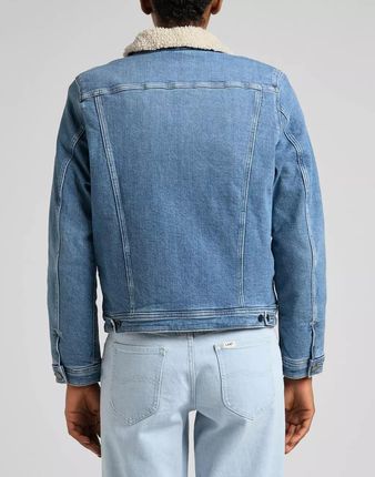 LEE SHERPA RIDER DAMSKA KURTKA JEANSOWA PARTLY CLOUDY L54VFAPA - zdjęcie 2