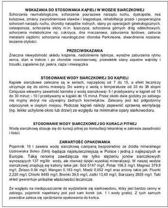 Woda Siarczkowa Solec-zdrój Do Kąpieli 10L - zdjęcie 6