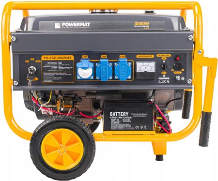 Powermat Agregat Prądotwórczy Generator 3000W 230V Rozruch Pmagr3000M2Kepm1199 - zdjęcie 5