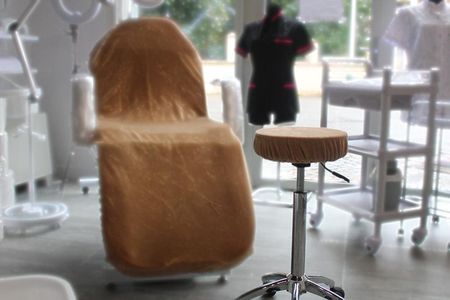 Vanity Pokrowiec Na Taboret Welur Kolor Czarny - zdjęcie 2