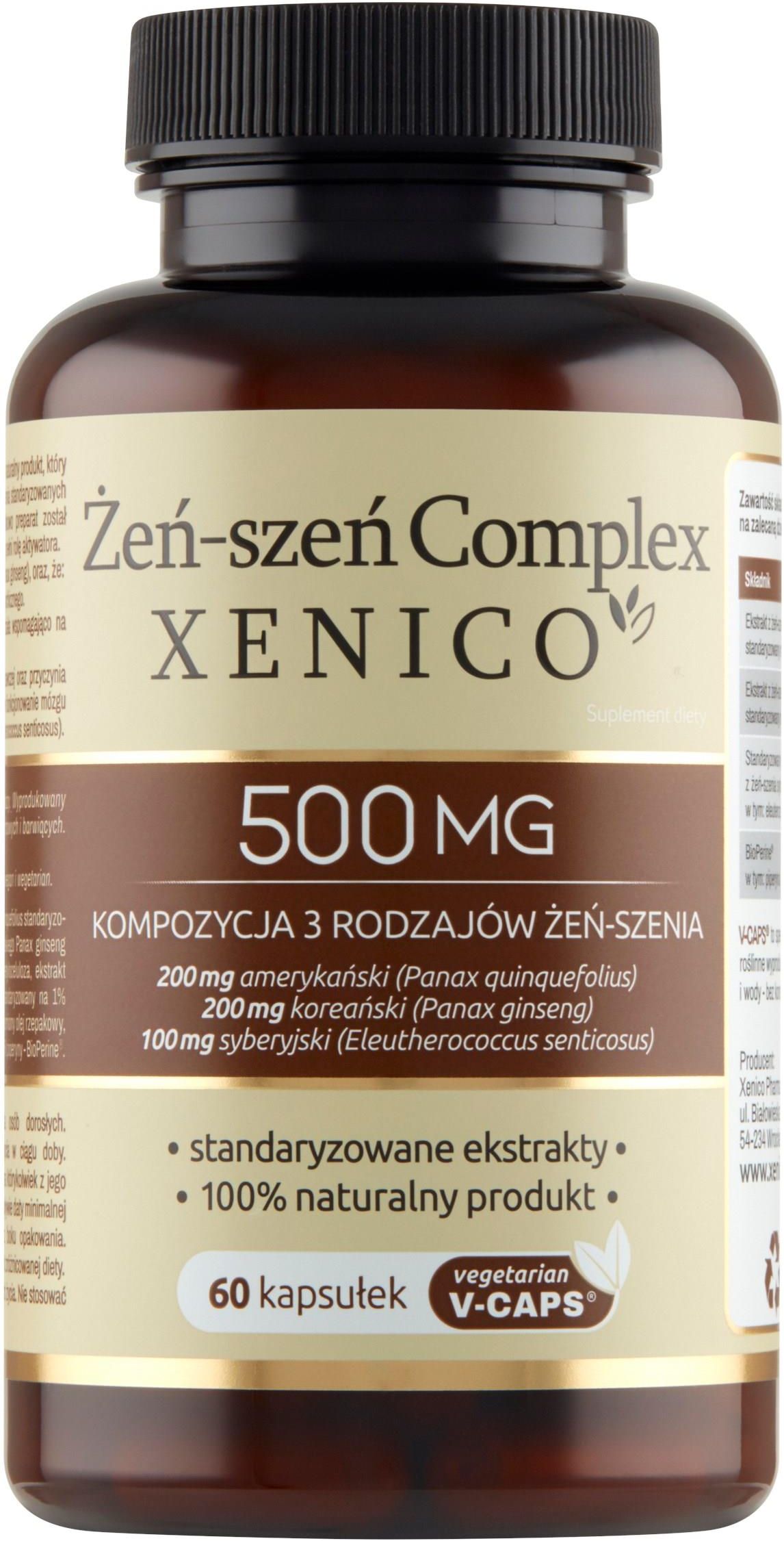 Kapsułki Żeń Szeń Complex Xenico 60 szt Opinie i ceny na Ceneo pl