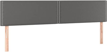 Vidaxl Łóżko Kontynentalne Z Materacem Szare Ekoskóra 200X200 Cm 13452-3141087 - zdjęcie 2
