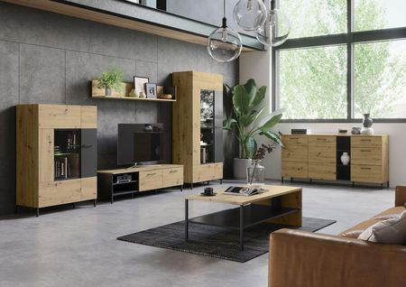 Szynaka Meble Stolik Lucas 41 Czarny Dąb Artisan 100367358 - zdjęcie 3