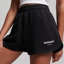 Damskie Spodenki Superdry Code Core Sport Sweatshort W7110326A02A – Czarny