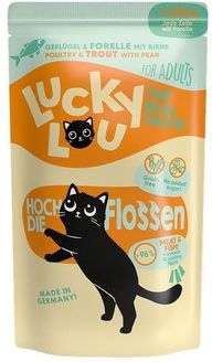 Lucky Lou De Mokra Dla Kotów Z Drobiem I Pstrągiem Dla Dorosłych 125g - zdjęcie 2