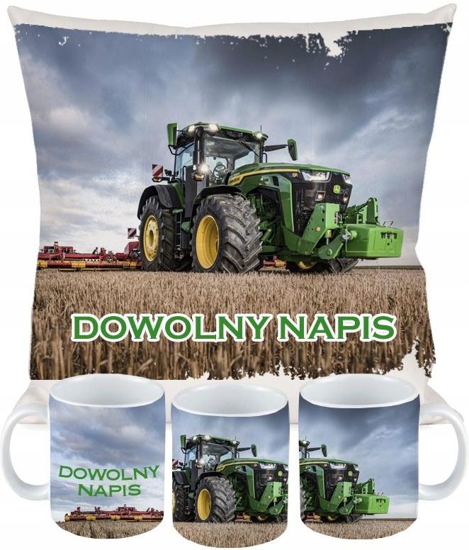 Art Crop Zestaw Kubek Poduszka Farming Traktor John Deere Ceny I