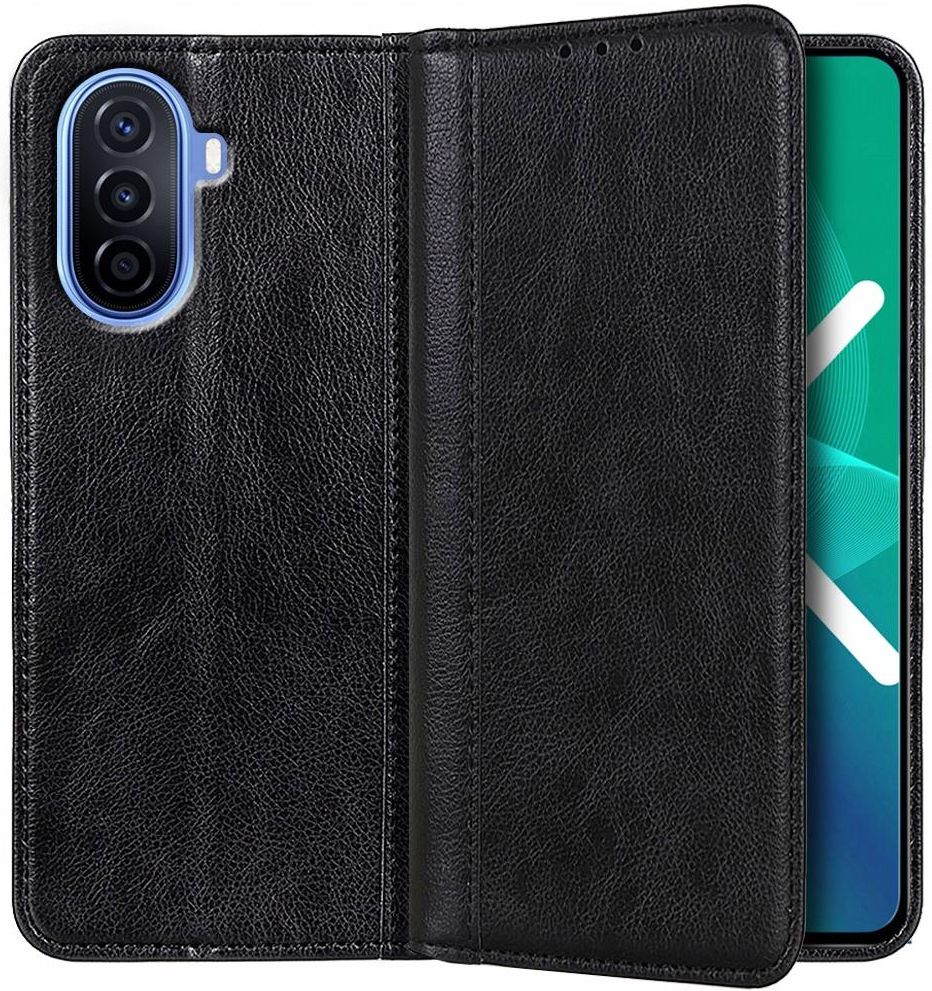 Skórzane Etui z Klapką Case do Huawei Nova Y70 4G Etui na telefon