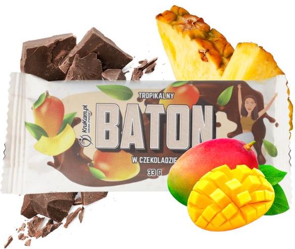 Krukam Baton Daktylowy Tropikalny W Czekoladzie Z Mango G Ceny I