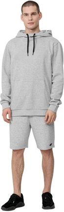 Bluza męska 4F chłodny jasny szary melanż H4Z22 BLM352 27M - zdjęcie 3