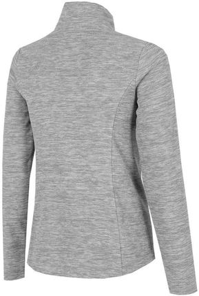 Bluza damska polarowa 4F chłodny jasny szary melanż H4Z22 BIDP010 27M - zdjęcie 3