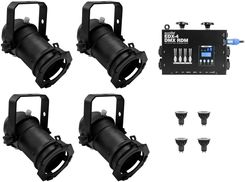Zdjęcie EUROLITE Set 4x PAR-16 Spot bk dim2warm + EDX-4 DMX RDM LED Dimmer pack - Dąbrowa Górnicza