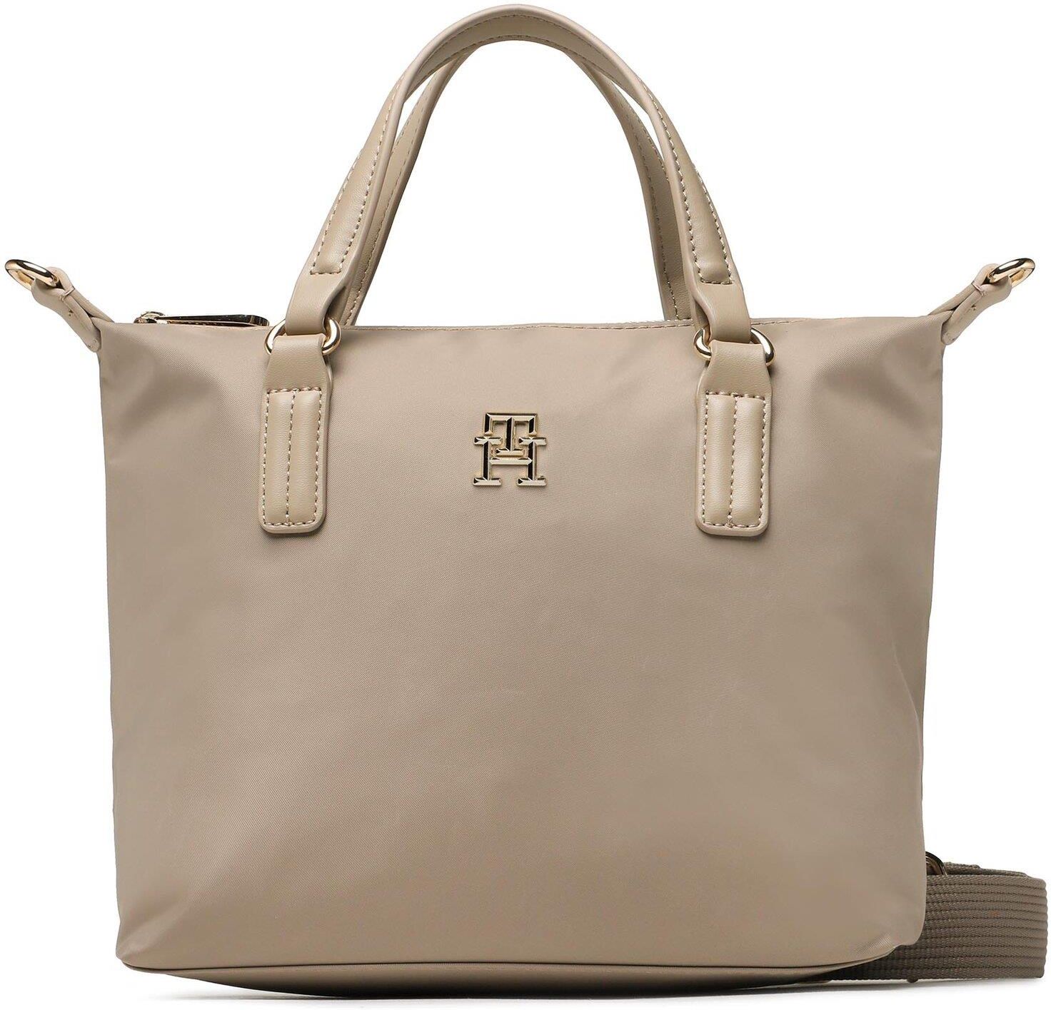 Tommy Hilfiger Torebka Poppy Small Tote AW0AW14476 Beżowy Ceny i