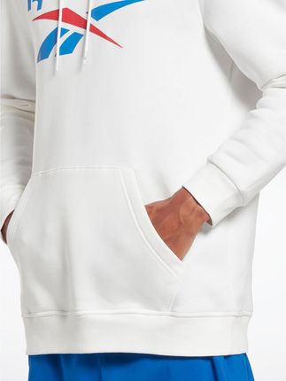 Reebok Bluza Identity Stacked Logo H54805 Biały Regular Fit - zdjęcie 2