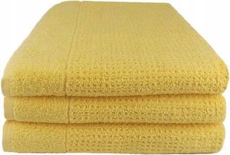 Ręcznik Do Rąk Gofer 50x100cm Żółty Bawełna - zdjęcie 2