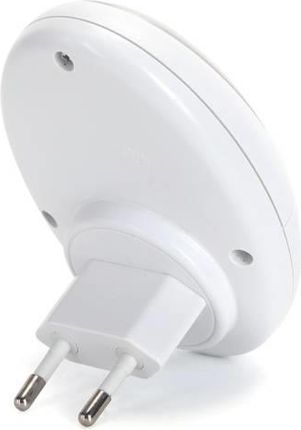 Lampka nocna wtyczkowa LED 1W 3000K czujnik lux dzień noc | biała - zdjęcie 4