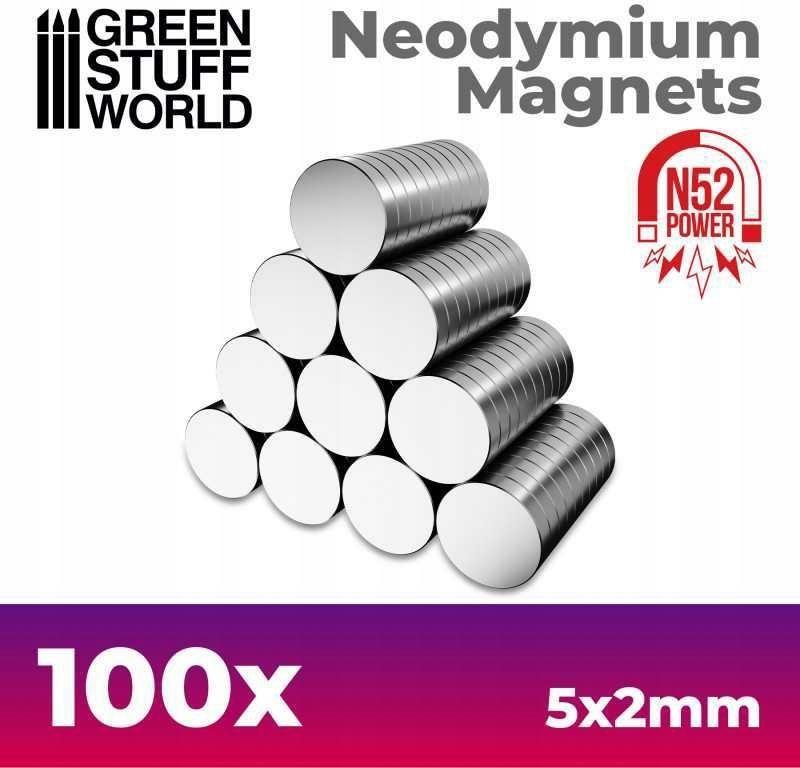 Green Stuff Magnesy Neodymowe 5X2Mm 100szt N52 Ceny I Opinie