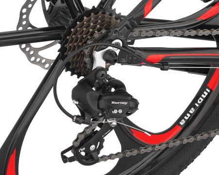 Indiana Mtb X Rock 3.6 Czarny Czerwony 26 2023 - zdjęcie 5