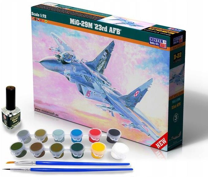 Mister Craft Model Do Sklejania Samolot MIG 29M Farby Klej 12727000785