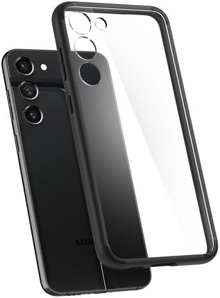 Spigen Etui Ultra Hybrid Do Galaxy S23, Przezroczysto-Czarne - zdjęcie 4