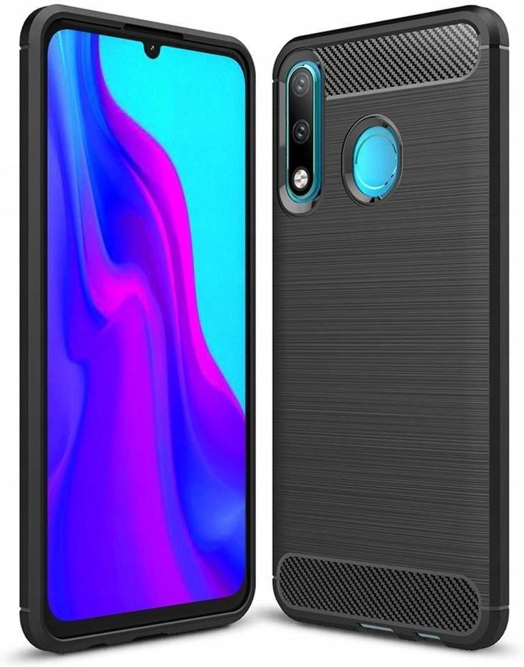 Nemo Etui Huawei P30 Lite Nexeri Carbon Pancerne Czarne Etui Na