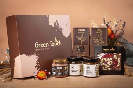 Green Touch Kosz Prezentowy Zestaw Herbata Kawa Czekolada Box - zdjęcie 4