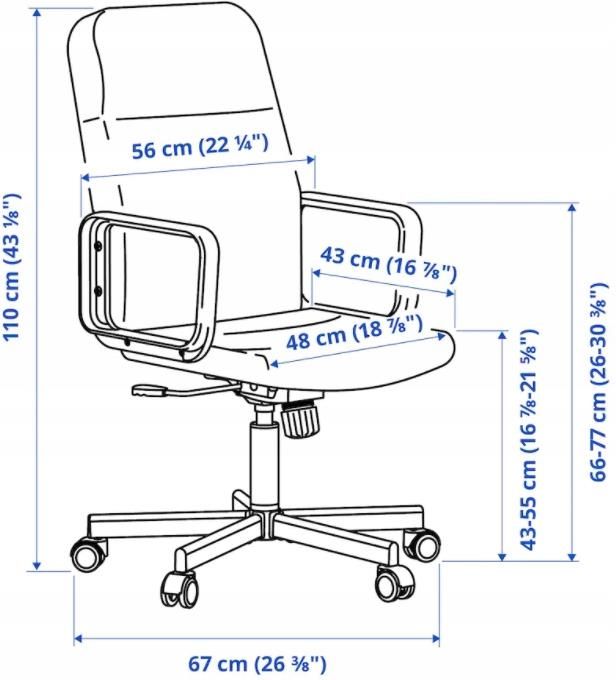 Ikea Renberget Fotel Biurowy Obrotowy Krzes O Ceny I Opinie Ceneo Pl