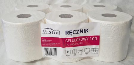 Mistral Ręcznik Papierowy Celuloza 100M X 6Szt. (Midia618) - zdjęcie 3