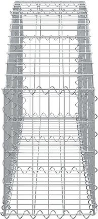Łukowaty Kosz Gabionowy 150X30X40/60cm Galwanizowane Żelazo - zdjęcie 2