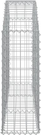 Łukowaty Kosz Gabionowy 150X30X80/100cm Galwanizowane Żelazo - zdjęcie 3
