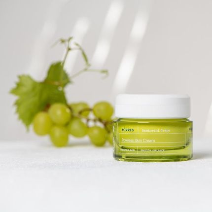 Krem Korres Santorini grape Poreless Skin Cream Lekki nawilżający na dzień 40ml - zdjęcie 2