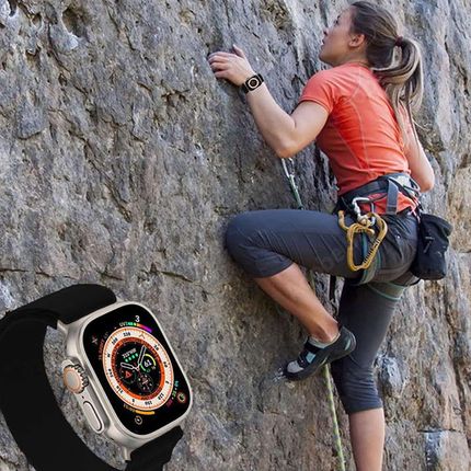 4Kom.Pl Nylon Pro Apple Watch 4 / 5 6 7 8 Se Ultra (42 44 45 49 Mm) Black - zdjęcie 4