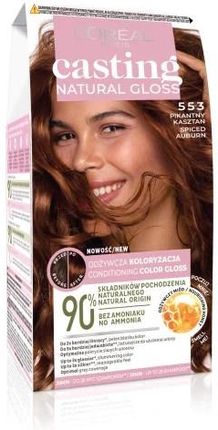 L’Oreal Paris Casting Natural Gloss Farba do włosów 553 Pikantny Kasztan - zdjęcie 2