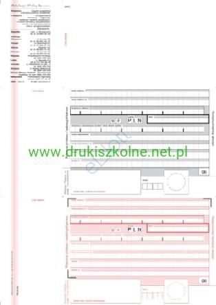 Micromedia Druk Polecenie Przelewu A4 2 Odcinkowe Do Nadruku 100Szt M