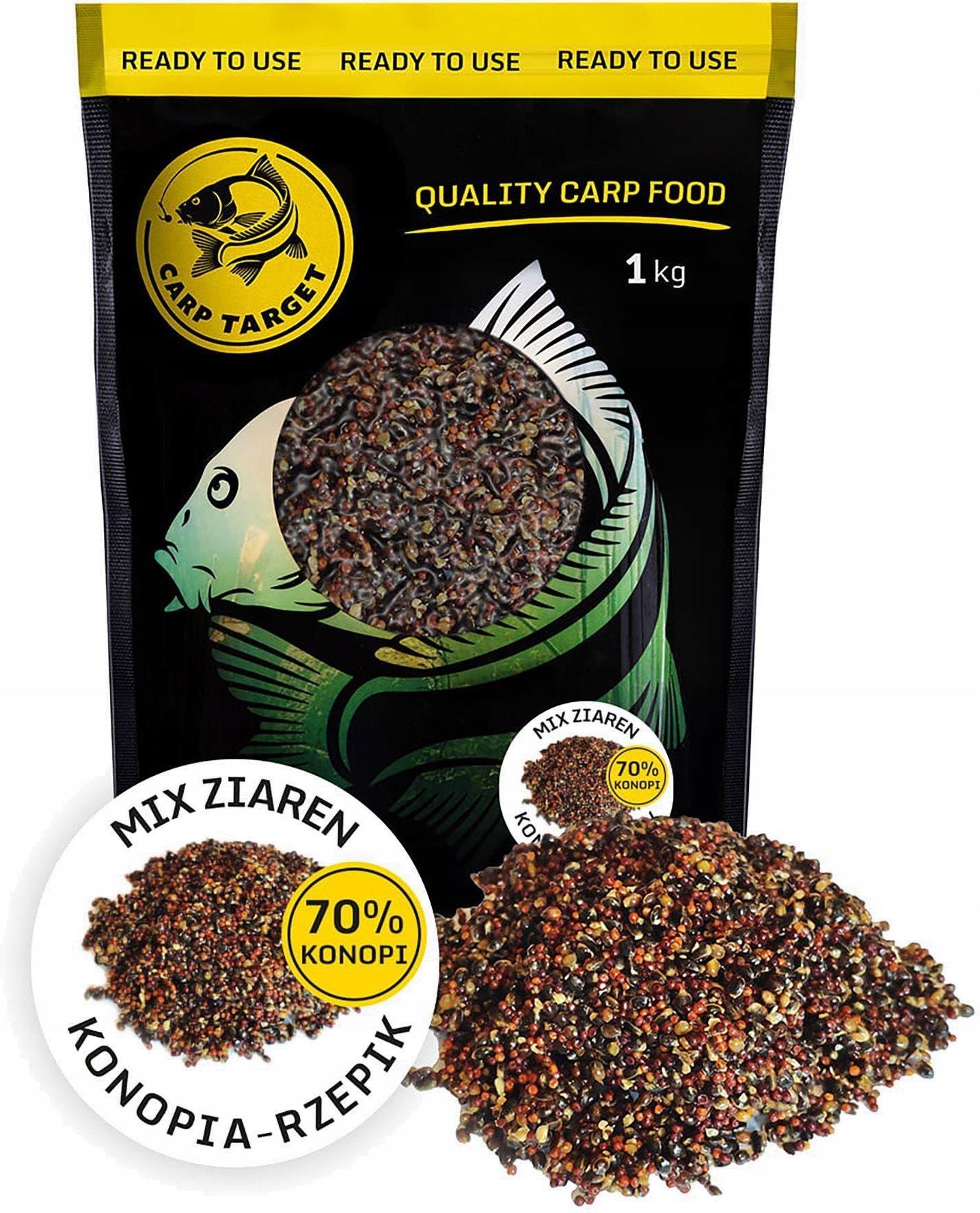 Carp Target Mix Ziaren Konopia Rzepik 1kg 70 30 0 1549436564 Ceny I