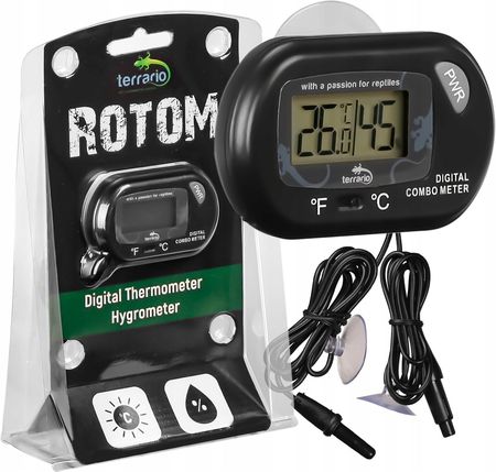 Terrario Termometr I Higrometr Lcd Z Sondą Terrarium - zdjęcie 6