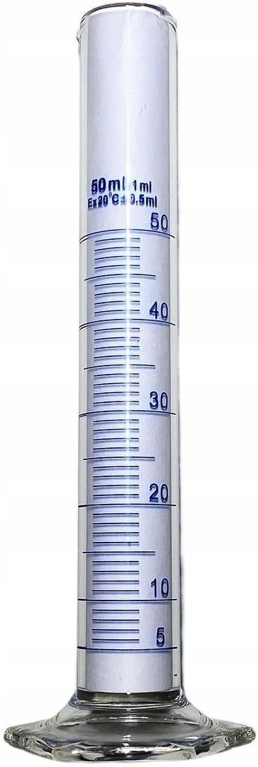 Drobne Akcesoria Medyczne Cylinder Miarowy Szklany 50ml Ceny I Opinie