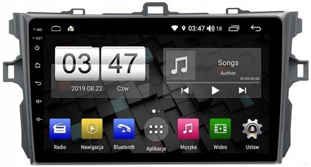 Radioodtwarzacz Samochodowy Gms Stacja Multimedialna Android Corolla