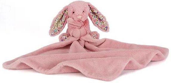 Jellycat Króliczek Z Kwiecistymi Uszami Szmatka Przytulanka Różowa 34Cm