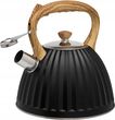 Vialli Design Czajnik Diamante Z Gwizdkiem Stalowy Polerowany 1,5L (27848)