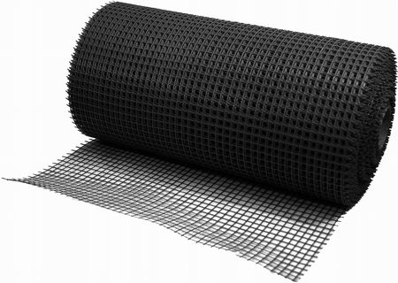 Siatka Ogrodzeniowa Plastikowa Czarna 1,0X50M Pcv