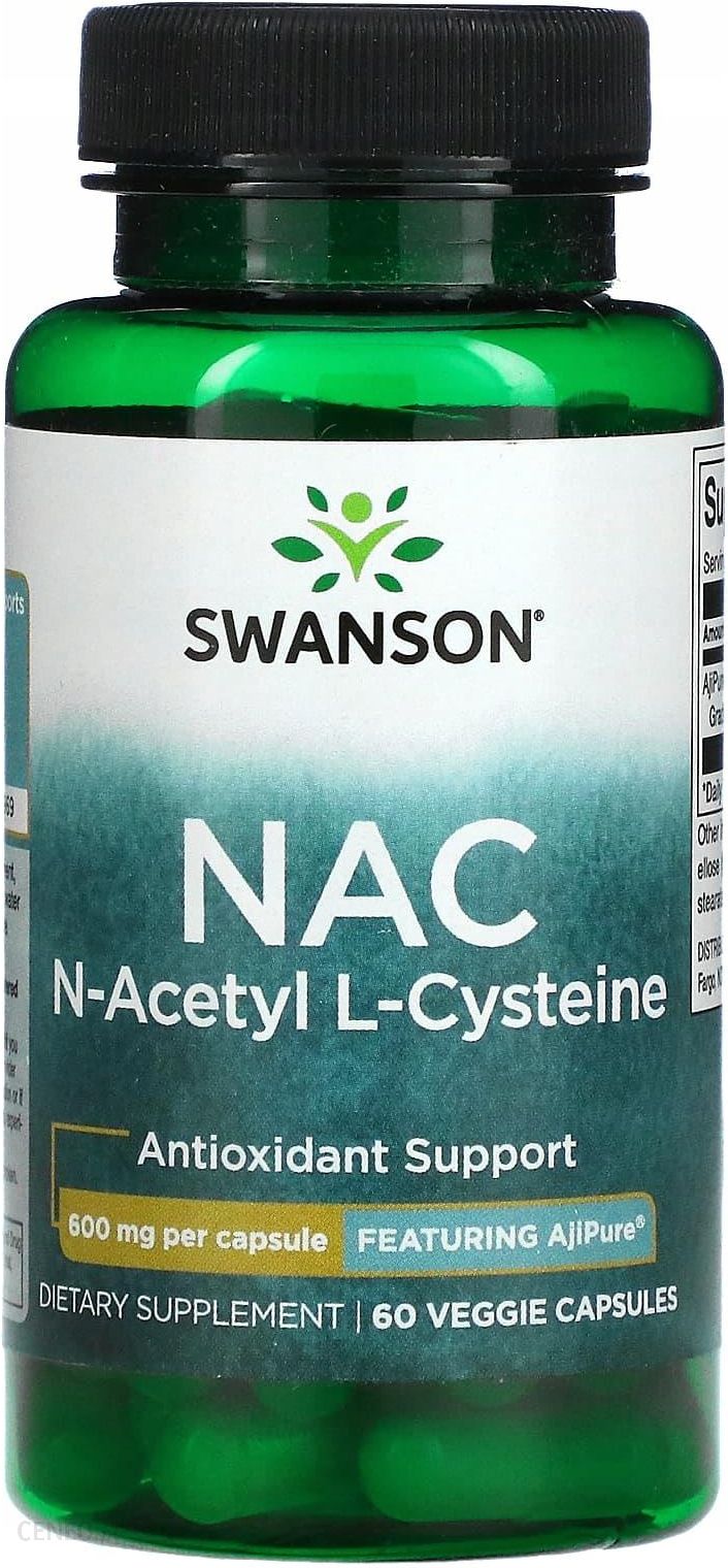 Swanson Nac N Acetylo L Cysteina Mg Tabl Opinie I Ceny Na Ceneo Pl