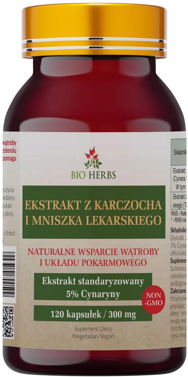 Bio Herbs Ekstrakt Z Karczocha I Mniszka Lekarskiego 120kaps Opinie