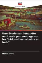 Une Tude Sur L Enqu Te Nationale Par Sondage Sur Les Bidonvilles