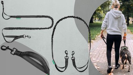 Smycz Taśma Linka Amortyzatorem Biegania Z Psem 2M Fit1121 - zdjęcie 6