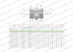 Waryński Złączka Hydrauliczna Metryczna Bb M14X1 5 08L Xg